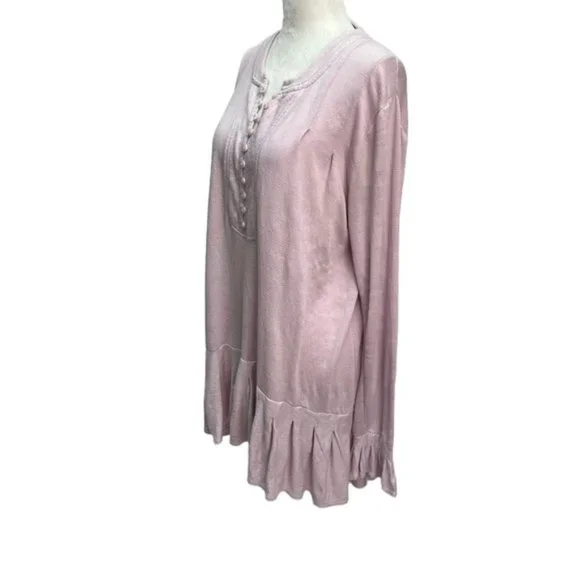 FREE PEOPLE 'Your Girl Tunic' Pink Size M - Picture 8 of 12